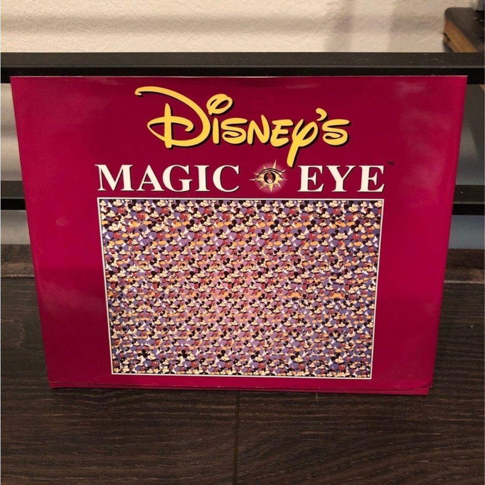 Vintage 1994 Disney Magic Eye Illustration Book